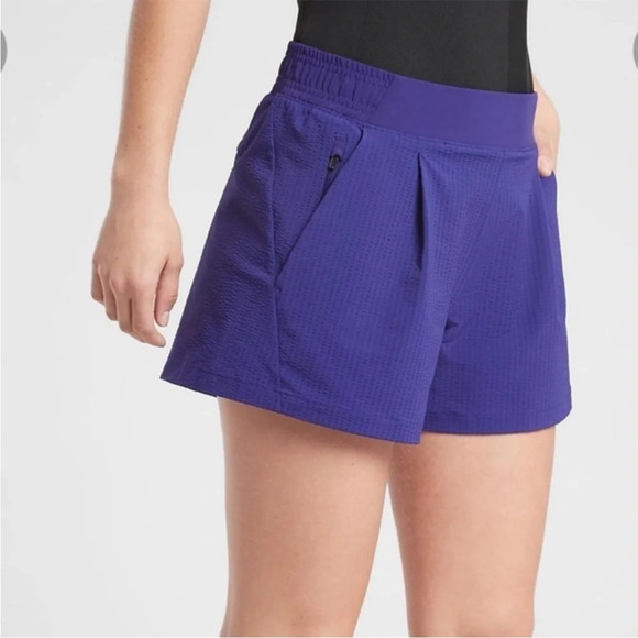 Athleta Summer 2020 Textured Brooklyn Athletic‎ Running Shorts #566692 - Picture 1 of 8